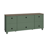 70 Inch TV Stand Entertainment Center with 2 Front Glass Doors and Shelf for TVs up to 80"