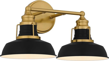 Huxley 3-Light Aged Brass Bath Light