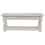 Concepts International Concepts Tuscan, 65 by 14-Inch Console Table, Unfinished