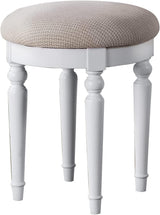 Croix Collection Vanity Set with Stool, F4074, White