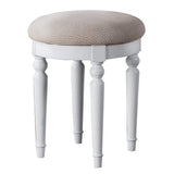 Croix Collection Vanity Set with Stool, F4074, White