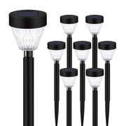 Solar Pathway Lights Waterproof: 8Pack Solar Lights Outdoor Garden Lights Auto On/Off