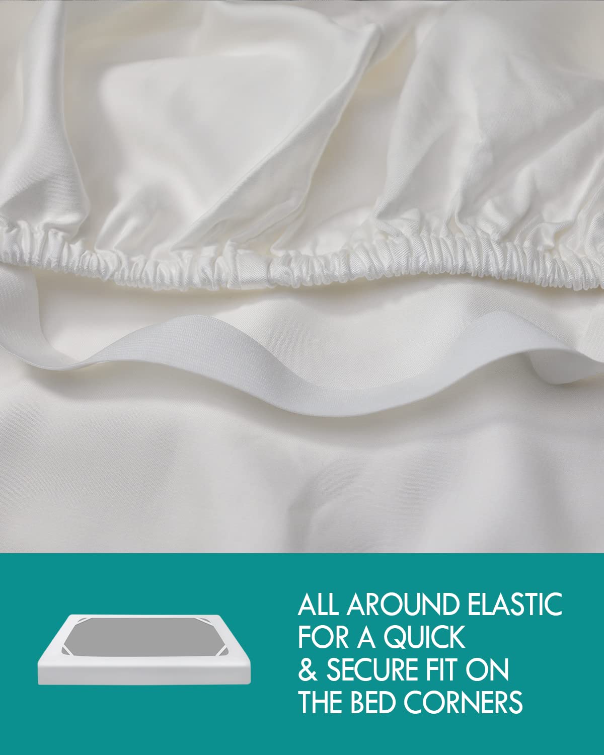 King Size Sheet Set 6 Pieces, Cooling Sheet for Summer Hot Sleepers, Silky Comfy