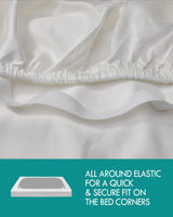 King Size Sheet Set 6 Pieces, Cooling Sheet for Summer Hot Sleepers, Silky Comfy