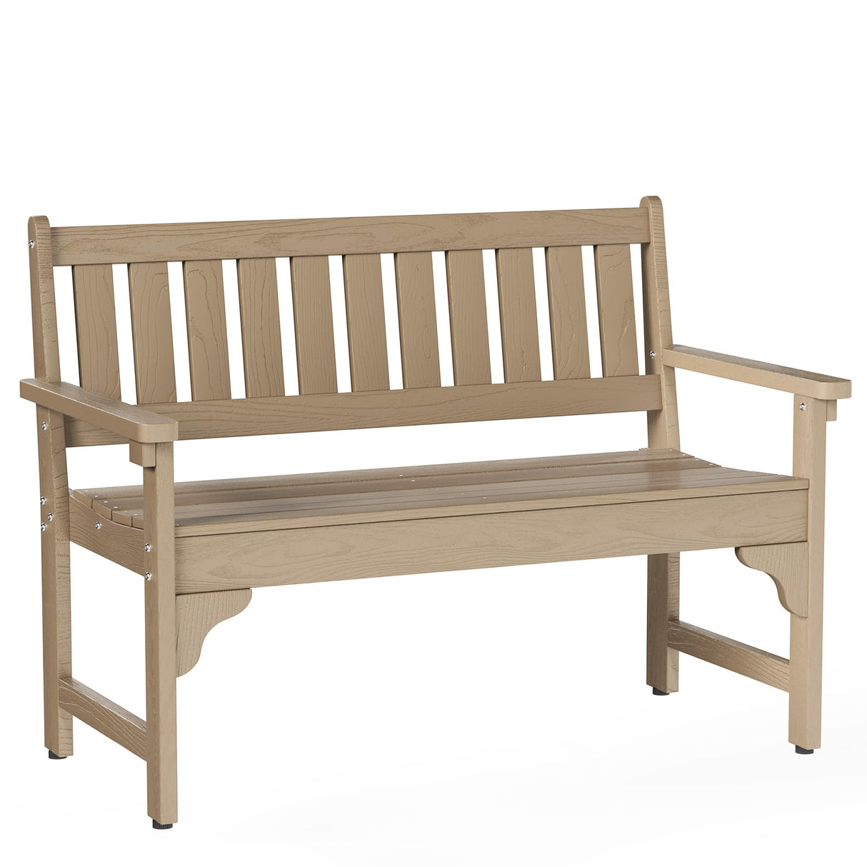 Outdoor Bench, 2-Person Garden Bench Load up to 800 Lbs, Outdoor Benches