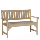 Outdoor Bench, 2-Person Garden Bench Load up to 800 Lbs, Outdoor Benches