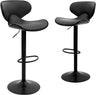 Swivel Adjustable Barstool, Counter Height Chairs w/Backrest