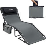 Outdoor with Insulated Cooler Bag Portable for Outside Patio Chaise Lounge Chair 5