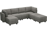 Modular Sofa with Storage Seat U Shaped Couch Modular Sectional Sofa