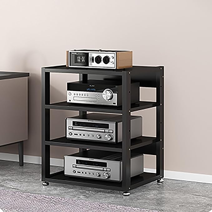 Media Cabinet Stand Audio/Video Component Cabinet Stereo Rack Audio Tower