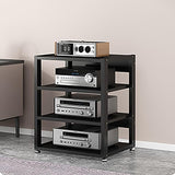 Media Cabinet Stand Audio/Video Component Cabinet Stereo Rack Audio Tower