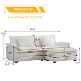 85.8" Modern Sectional Sofa Cloud Couch for Living Room