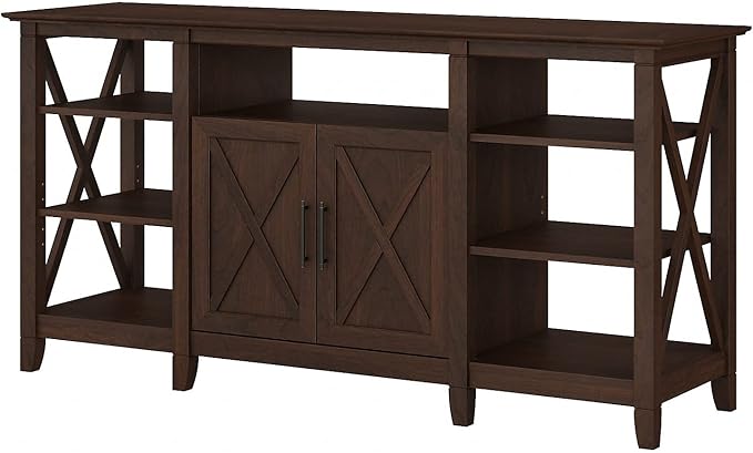 West Tall Stand for 65 Inch TV, Farmhouse Entertainment Center with Storage