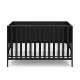 Theo Convertible Crib (Black) – GREENGUARD Gold Certified, Converts from Baby Crib to Toddler Bed and Daybed