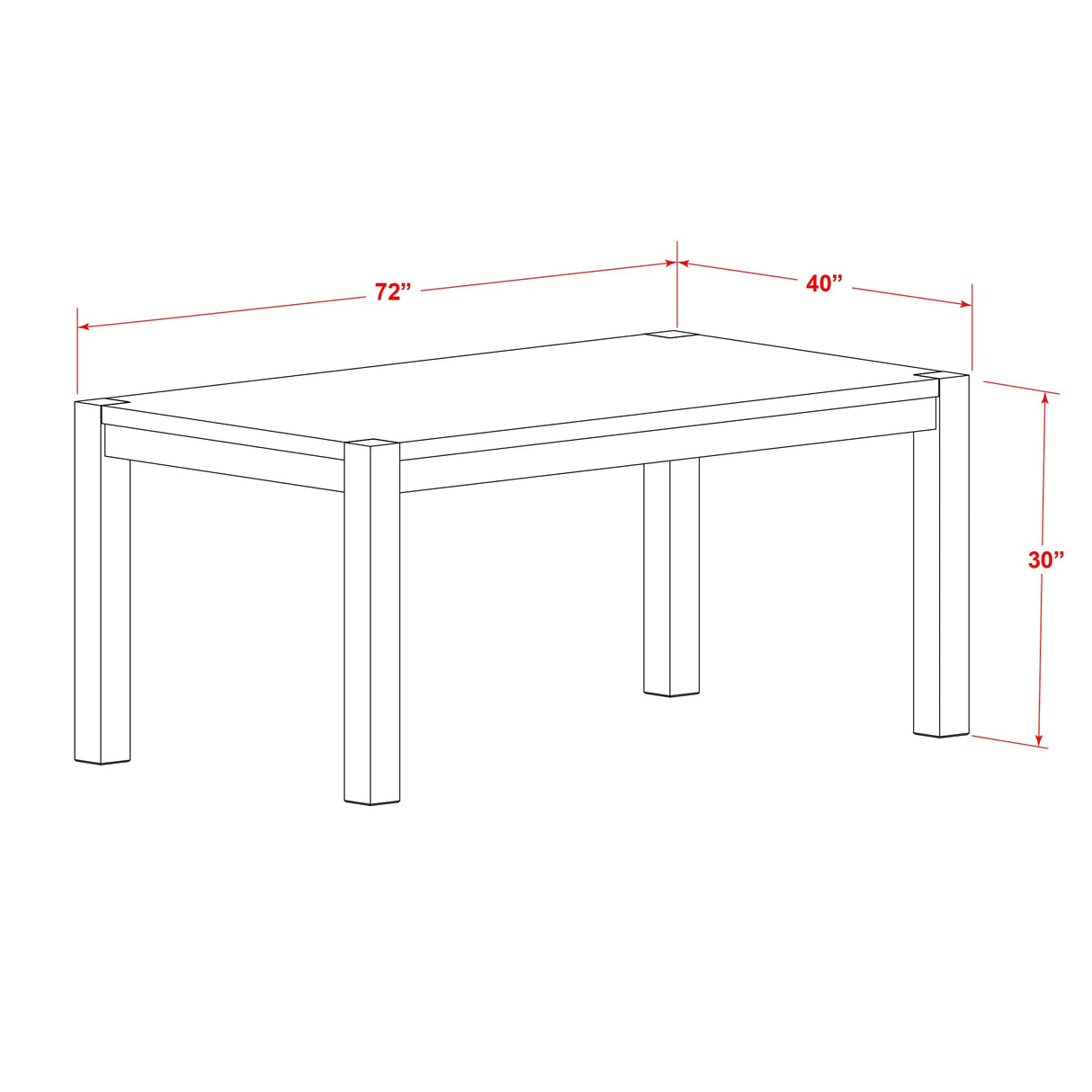 Lismore 7 Piece Modern Dining Set Consist of a Rectangle Rustic Wood Wooden