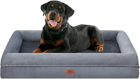 Dog Beds with Waterproof Removable Cover Pet Couch Sofa with Non-Slip Bottom Memory