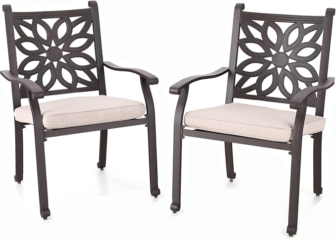 6-Person Rectangular Cast Aluminium Outdoor Dining Table