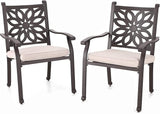 6-Person Rectangular Cast Aluminium Outdoor Dining Table
