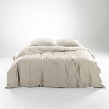 Luxury 100% Lyocell Eucalyptus Duvet Cover Set King Size, Tencel 3PC Vegan Bedding Set
