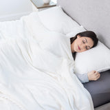 Bamboo Viscose Cooling Comforter King Size,Luxurious Lightweight Blanket