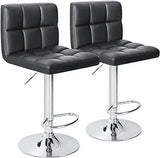 Bar Stools Modern PU Leather Adjustable Swivel Barstools