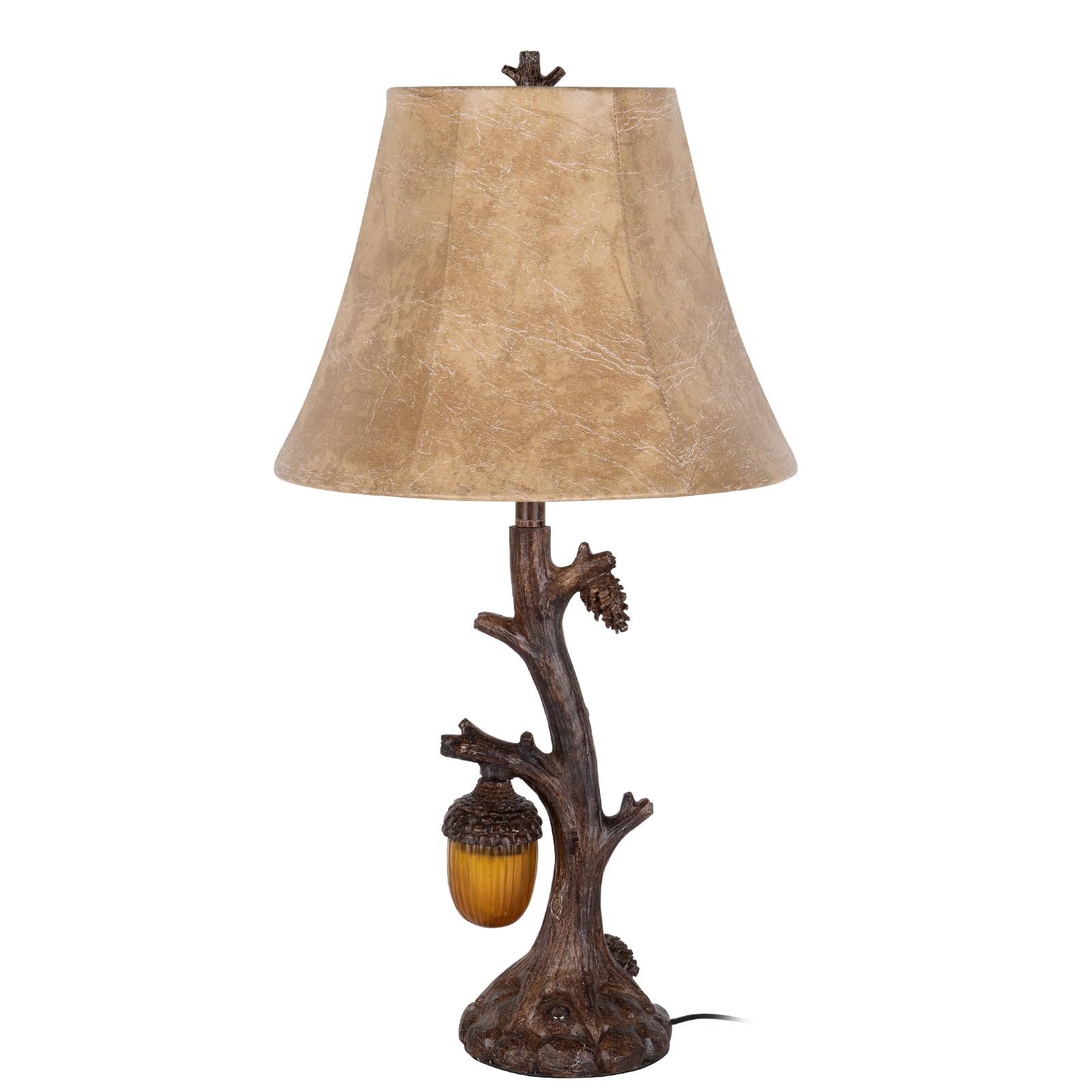 Vintage Rustic Table Lamp with USB Charging & 3-Level Brightness