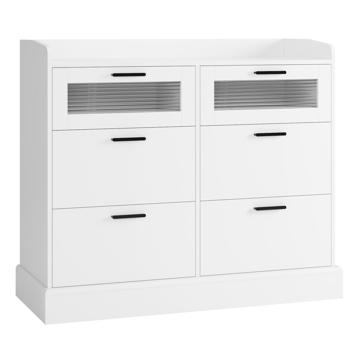 Modern 6 Drawer Dresser for Bedroom, Double Wide Chest of Drawers