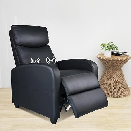 Massage Modern Adjustable Heated Recliner Home Theater Single Sofa Chair Lounge