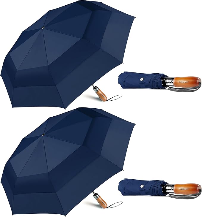 Large Compact Golf Umbrella - 54inch Oversized Auto Open Close Folding Golf Umbrella