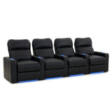 Turbo XL700 4 Seater Bonded Leather Home Theater Seating