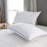 Pillows Queen Size Set of 2 for Sleeping, Soft and Supportive Bed Pillow for Side and Back Sleeper,