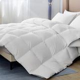 Goose Down Comforter, Medium Warmth All Season Duvet Insert, Ultra-Soft 750 Fill-Power Hotel Collection