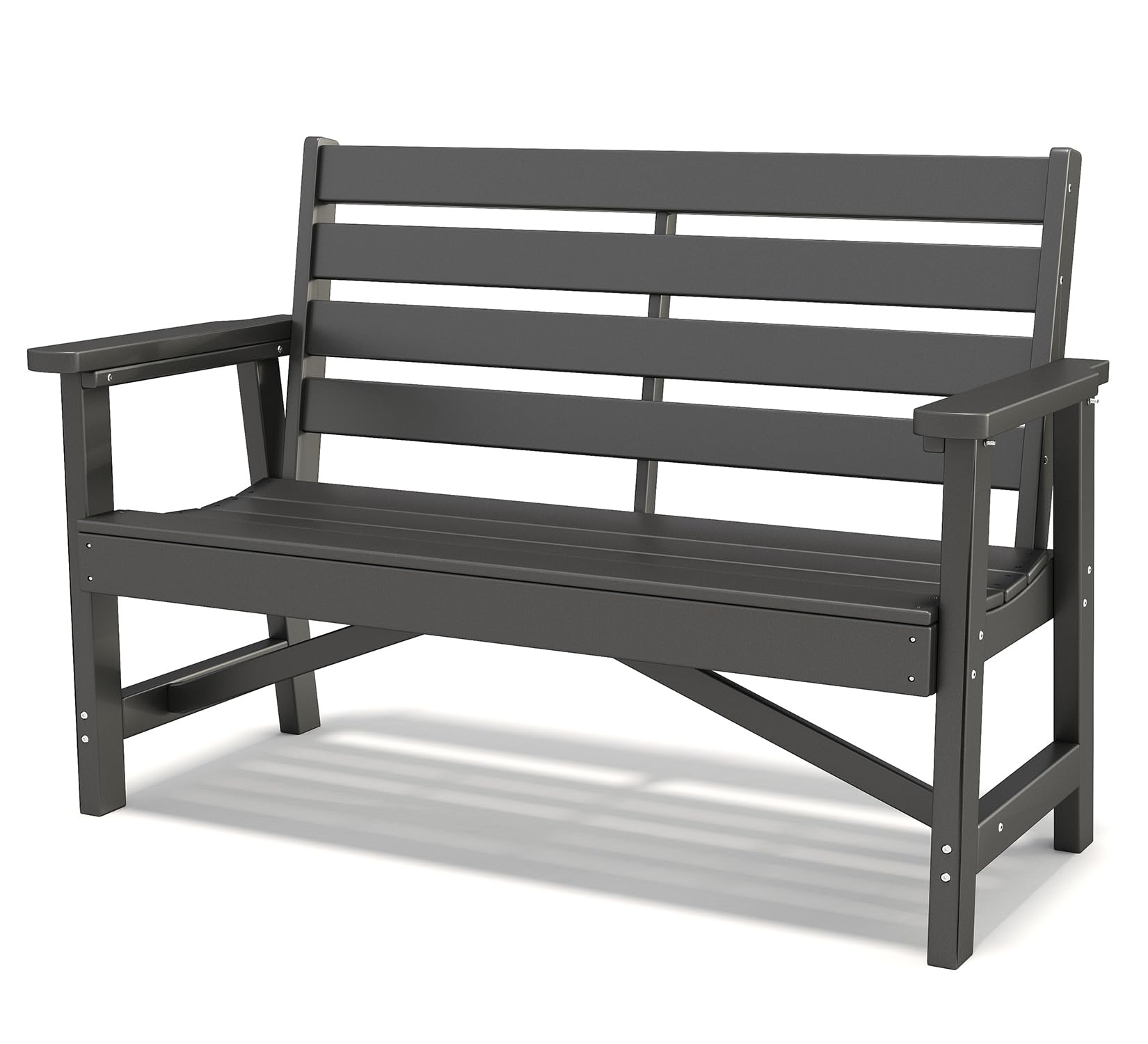 Outdoor Bench | HDPE Plastic | Garden Benches | All Weather | for Outdoors Patio