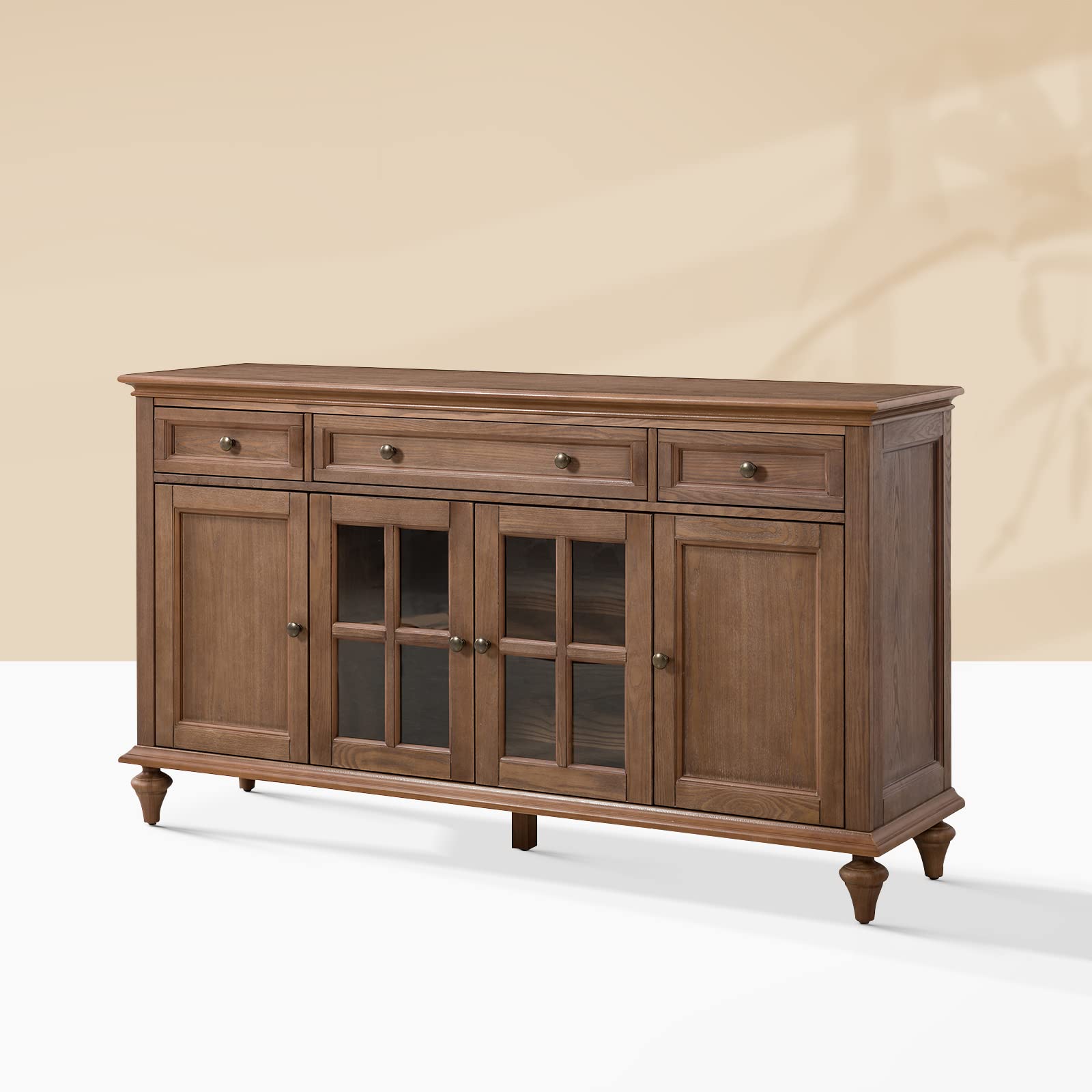 Sideboard Storage Cabinet, Farmhouse Sideboard, Traditional 58'' Sideboard, Sideboard