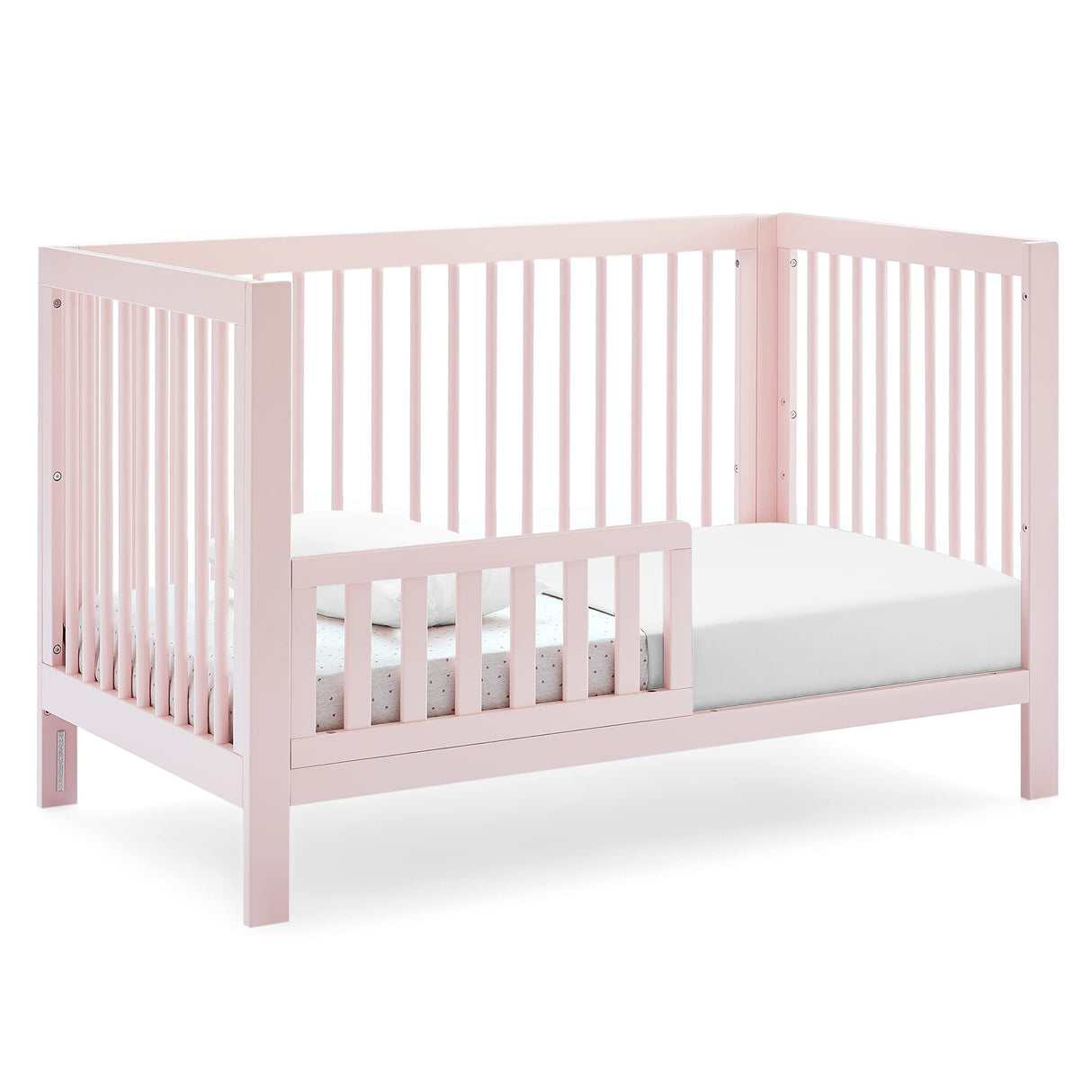 Charlie 6-in-1 Convertible Crib - Greenguard Gold Certified, Blush Pink