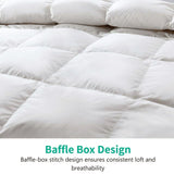 Lightweight Feathers Down Comforter Oversized King, Cooling Feathers Down Duvet
