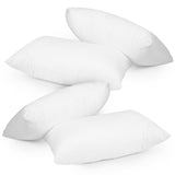 Throw Pillow Inserts 12x20 Inches (Pack of 4) White Throw Pillow Inserts Fluffy Cushion