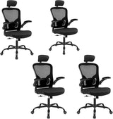 Ergonomic Office Desk Chair- Mesh Home Office Desk Chair with Headrests & Adjustable