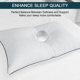 Natural Goose Down Pillows - Soft and Support Down Bed Pillow