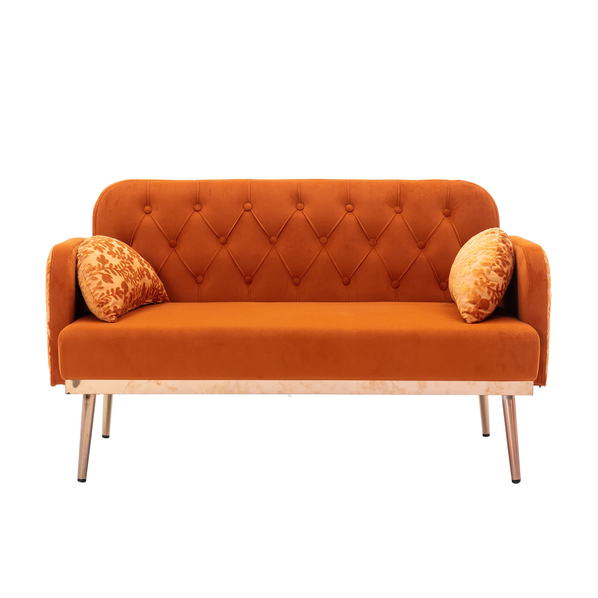 Maximize Space with Modern Velvet Loveseat Sofa, Comfort Design