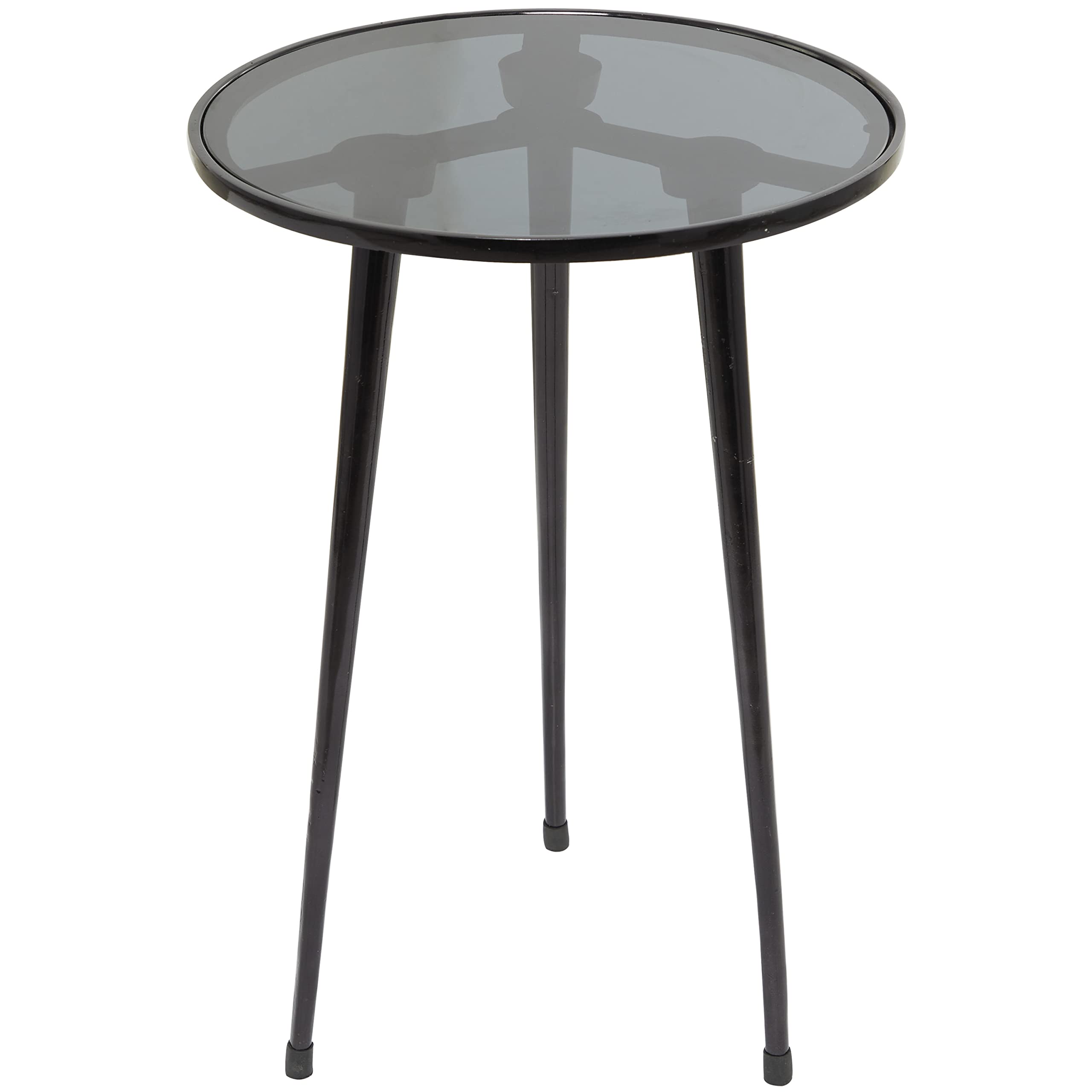 Round Side Table, Small Drink Table for Small Spaces, Modern Accent End Table