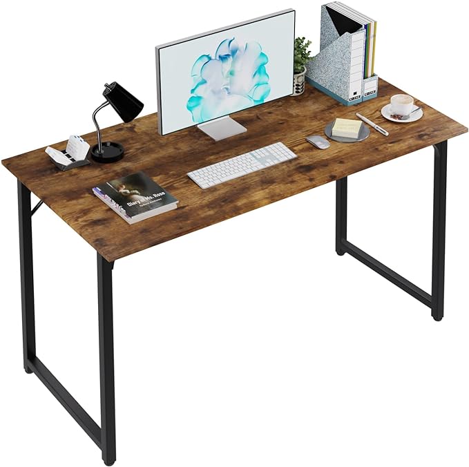 47 inch Computer Desk Modern Writing Desk, Simple Study Table, Industrial Office Desk