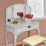 Tri-Mirror Vanity, White (4045W)