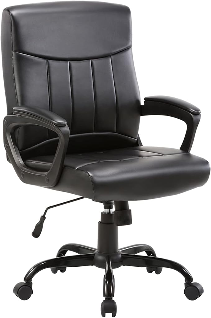 Office Computer Desk Chair Executive Mid Back Chair Comfortable Ergonomic Managerial