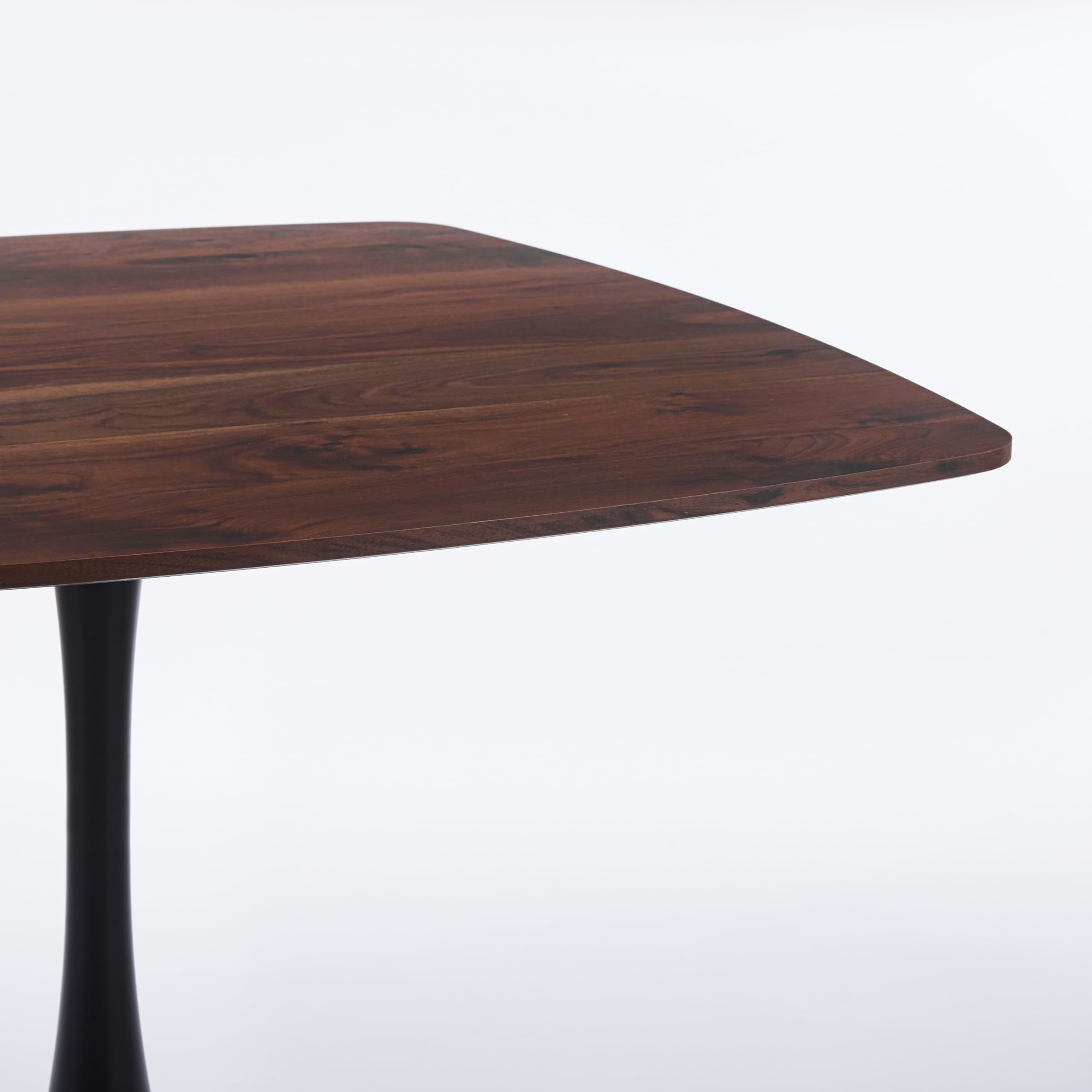 42 Inch Square Dining Table - Mid-Century Modern Pedestal Base