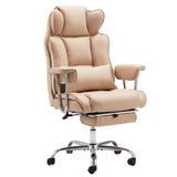 Big and Tall Office Chair with Foot Rest Comfortable Executive Reclining Office Chair