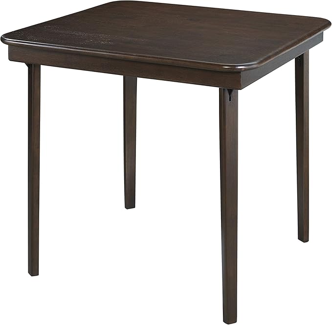 27.6" Small Square Wooden Dining Table for 2, Space-Saving natural Kitchen Dinner Table Rustic