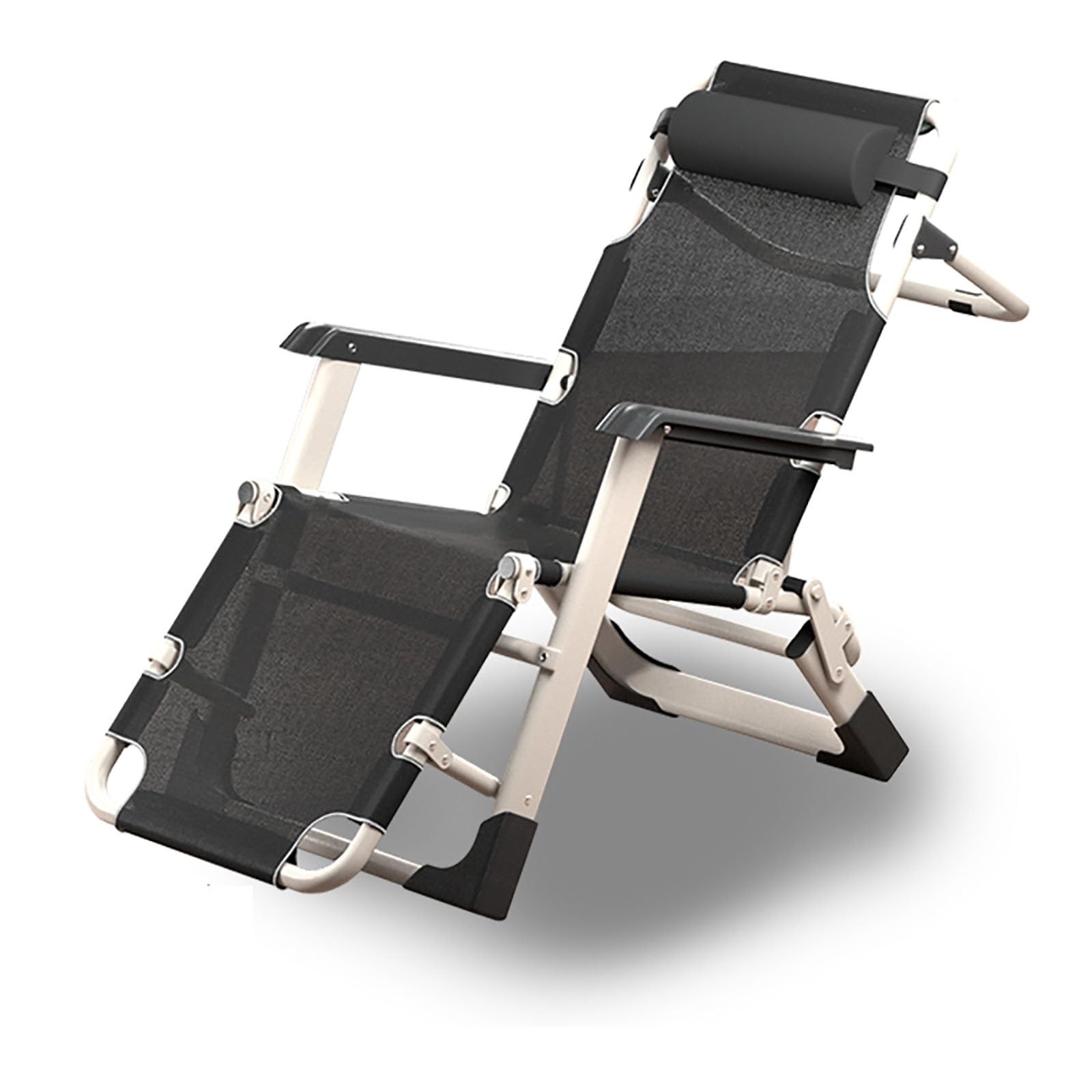 25.6-inch wide single balcony lounge chair, outdoor beach lounge chair