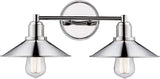 Z-Lite 613-2V-PN 2 Light Vanity, Polished Nickel