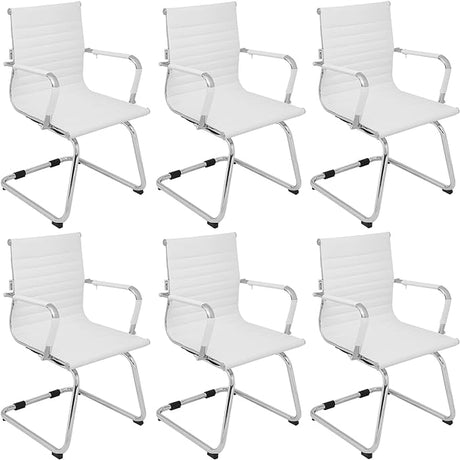 Conference Room Chairs Set of 6, 6 Pack Modern Office Guest Chairs